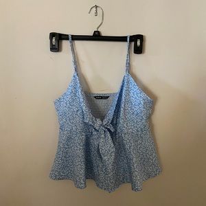Knot front crop top